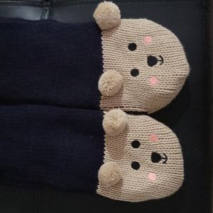 Teddy bear winter slippers